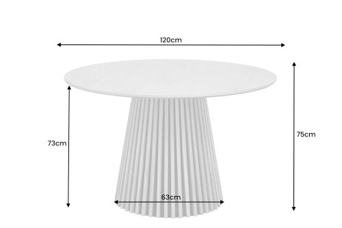 Jídelní stůl RURURA 120 cm Dekorhome