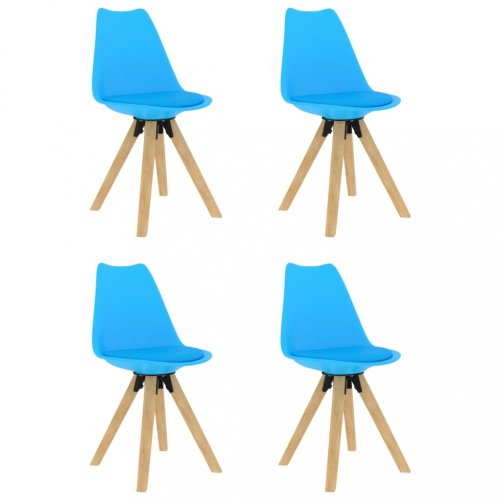 Jídelní set 4+1 buk / umělá kůže / plast Dekorhome