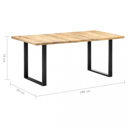 Jídelní stůl mangovníkové dřevo / kov - ROZMĚR: 180x90x76 cm