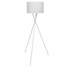 Stojací lampa látka / kov Dekorhome