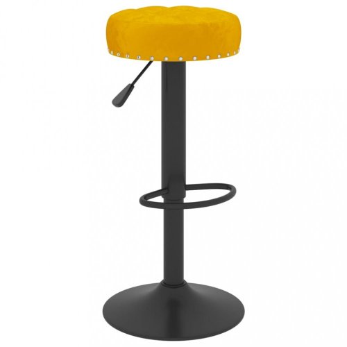 Barová stolička zamat / kov Dekorhome - BAREVNÁ VARIANTA: Žltá