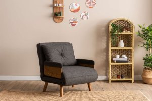 Rozkladacie kreslo Cosmo Single - Dark Grey