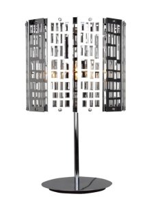 Stolová lampa chróm-kovová Zorba