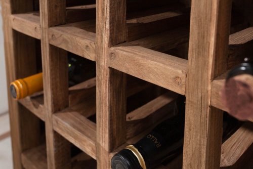 Stojan na víno ARTEMIS Dekorhome - DEKOR: Recyklované drevo