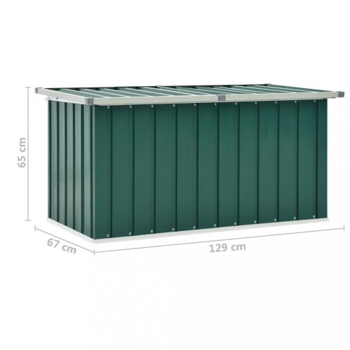 Záhradný úložný box 129x67x65 cm oceľ Dekorhome - BAREVNÁ VARIANTA: Zelená