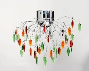 Závesná stropná lampa 8x20W G4 chróm Akant