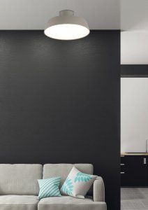 Stropná lampa sivá saténová LED 36W Orlando Ledea