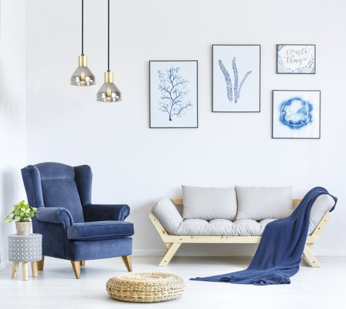 Závesná lampa zlatá 1xE14 Gregory