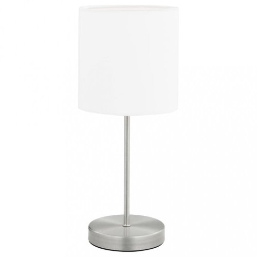Stolná lampa 2 ks biela / strieborná Dekorhome