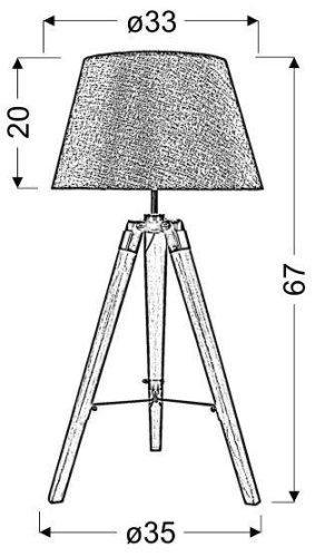 Stolní lampa LUGANO