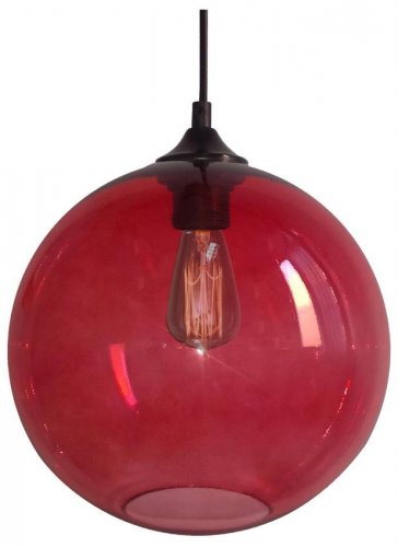 Závěsná lampa EDISON - BAREVNÁ VARIANTA: Červená
