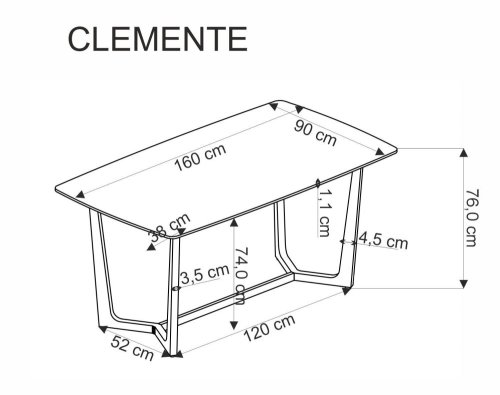 Jídelní stůl CLEMENTE