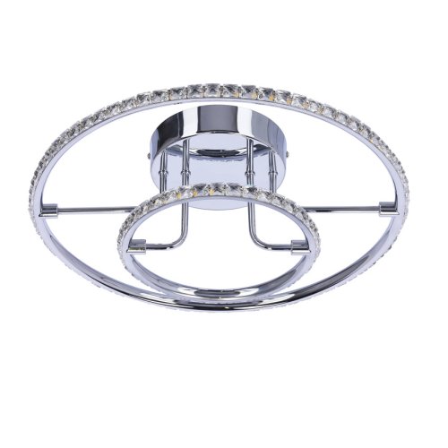 Okrúhle LED stropné svietidlo chrómové stropné svietidlo 36W 3000K Adel