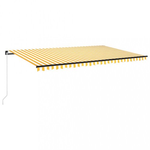 Ručne zaťahovacia markíza s LED svetlom 500x300 cm Dekorhome