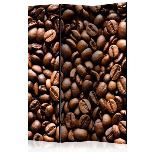 Paraván Roasted coffee beans Dekorhome - ROZMĚR: 135x172 cm (3-dílný)