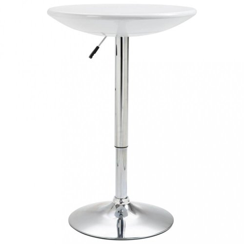 Barový stôl Ø 60 cm Dekorhome - BAREVNÁ VARIANTA: Biela