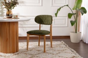 Súprava stoličiek (2 kusy) Lionte - Green, Light Oak