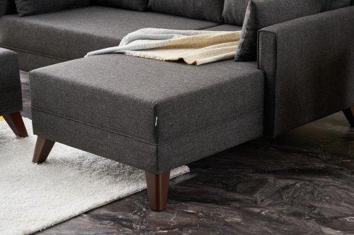 Rohová rozkladacia pohovka Bella Mini Corner Sofa Right - Anthracite