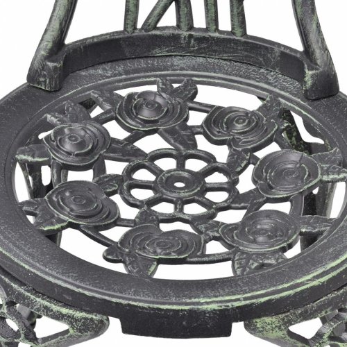 Záhradný bistro set 3 ks liaty hliník Dekorhome