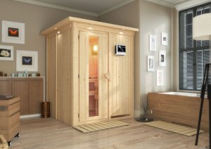 Interiérová finská sauna 151 x 151 cm Dekorhome