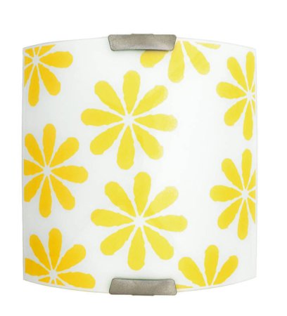 Biely strop so žltými kvetmi, námestie Lucy