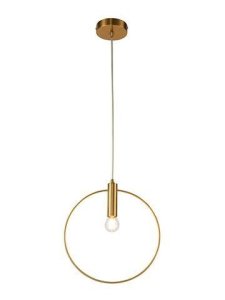 Závesná lampa Erie 285 mm LEDEA E27 40W kovová zlatá