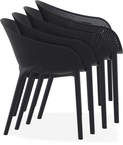 Zahradní židle Dekorhome - BAREVNÁ VARIANTA: Černá