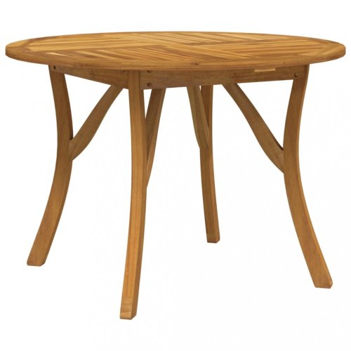 Zahradní stůl Ø 110 cm masivní akáciové dřevo