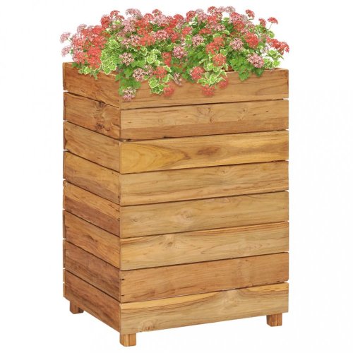 Zahradní truhlík teakové dřevo Dekorhome - ROZMĚR: 50x40x72 cm
