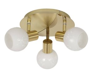 Stropné svietidlo 3X40W E14 mosadz AVILA