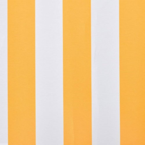 Plachta na markýzu 430x295 cm plátěná - BAREVNÁ VARIANTA: Bílá / oranžová