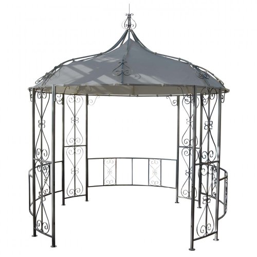 Zahradní pergola 3 x 3 m Almeria - BAREVNÁ VARIANTA: Hnědá / červená