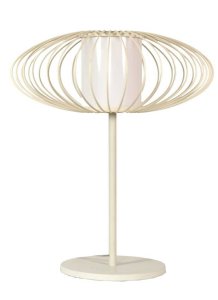 Bílá stolní lampa Himera