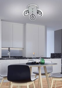 Stropné svietidlo plafond 3X6W LED chróm 3000K CELT