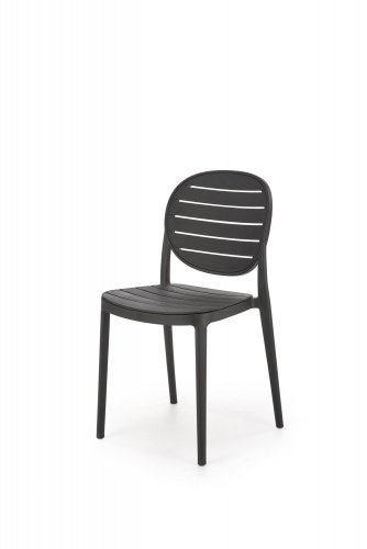 Stohovateľná stolička K529 - BAREVNÁ VARIANTA: Čierna