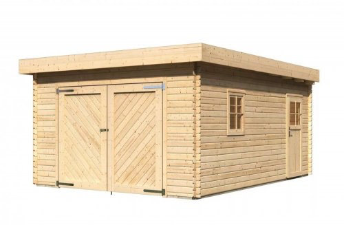 Dřevěná garáž FLACHDACH Dekorhome