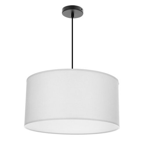 Závesná lampa SHANTI čierna 1x40W E27 tienidlo sivá