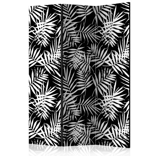 Paraván Black and White Jungle Dekorhome - ROZMER: 135x172 cm (3-dielny)