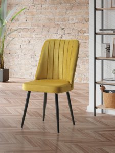 Súprava stoličiek (2 kusy) Vega - Yellow, Black