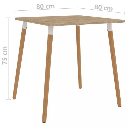 Jídelní set 4+1 buk / umělá kůže / plast Dekorhome