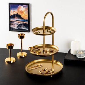 Dekoratívny kovový doplnok Kalkı-B - Gold
