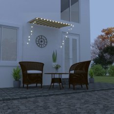Zatahovací markýza s LED světlem 200x150 cm Dekorhome