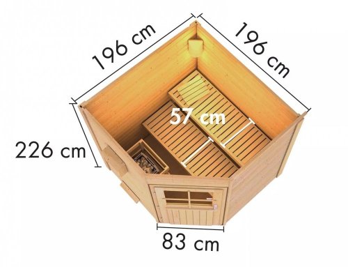 Venkovní finská sauna PEKKA