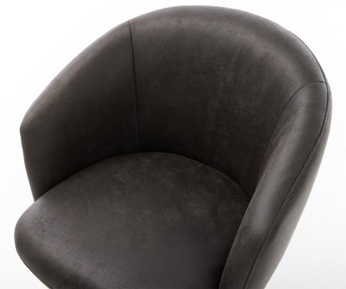 Jedálenská stolička Caja-Flex s opierkami mikrovlákno antracit vintage