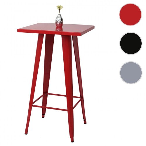 Barový stůl HWC-A73 - BAREVNÁ VARIANTA: Červená