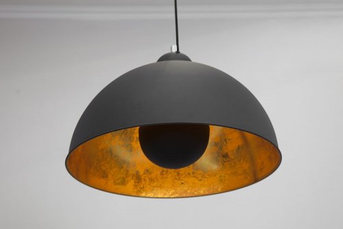 Závěsná lampa BRUSEL Dekorhome - BAREVNÁ VARIANTA: Černá / zlatá
