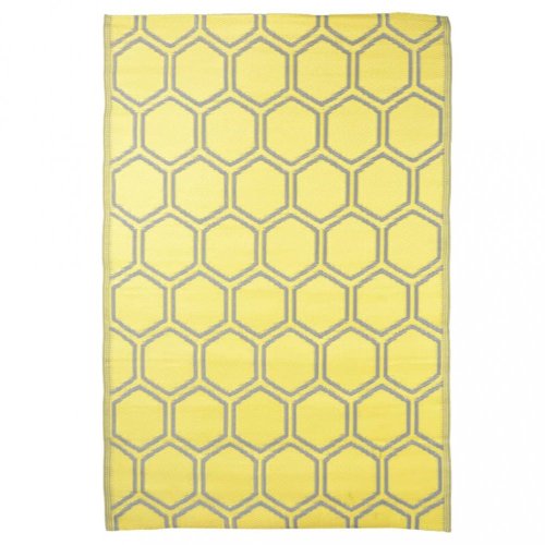 Venkovní koberec 182 x 122 cm Dekorhome - BAREVNÁ VARIANTA: Žlutá