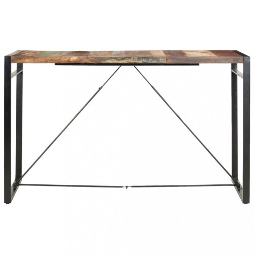 Barový stůl hnědá / černá Dekorhome - ROZMĚR: 140x70x110 cm
