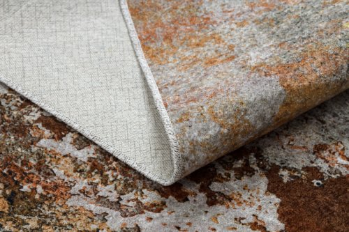 Kusový koberec Miro 51463.802 Abstraction grey / gold 80x150 cm
