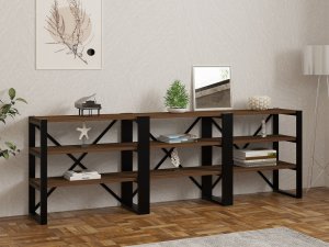 Konzolový stolek Prof - Walnut, Black